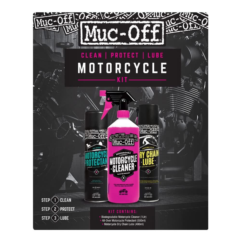 Muc Off Motorcycle Clean Protect And Lube Kit Motorbike Cleaning