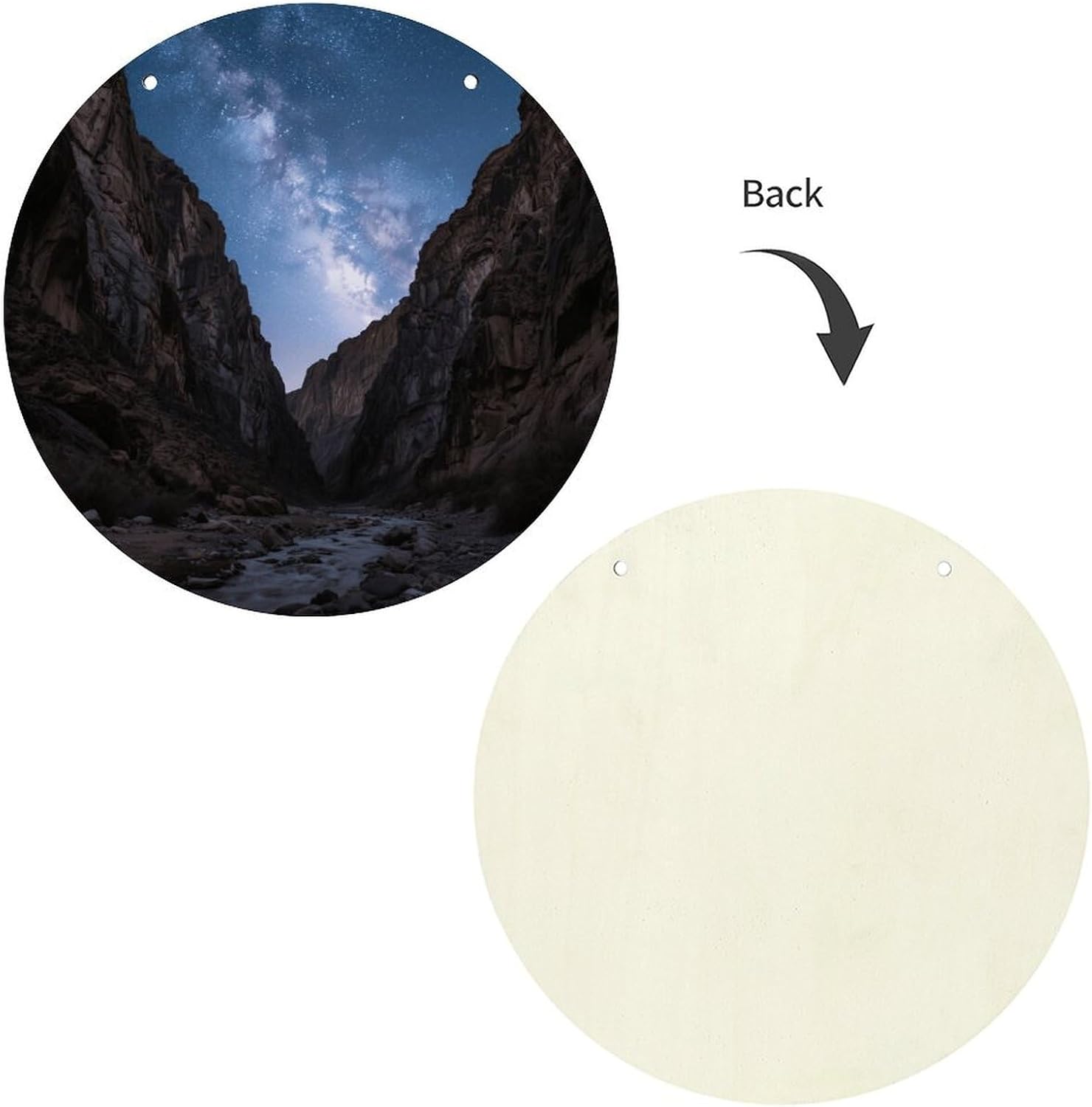 Starry Sky Canyon Painting Wood Painting