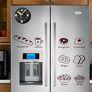 Magnetic Fridge Clock Refrigerator Magnetic Sticker Home Decor Decoration for for Kitchen Refrigerator