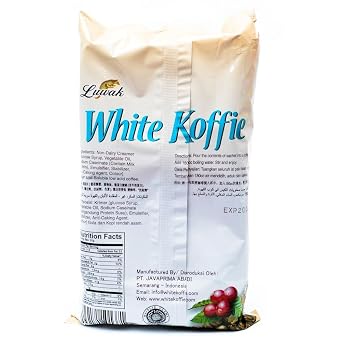 Kopi Luwak White Koffie Original (3 in 1) Instant Coffee 10-ct, 200 Gram (Pack of 3)