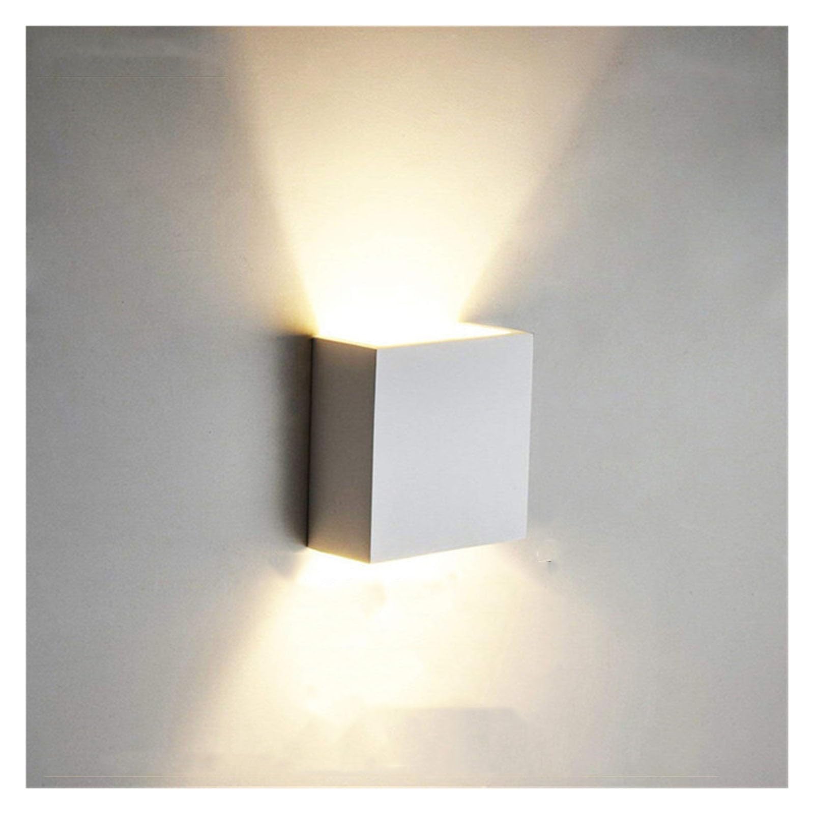 KUNYOS 6W 12W Waterproof AC85-265V Surface Mounted LED Wall Light Modern Nordic Luminaire Indoor Lamps Living Room Porch Outdoor(Warm White (2700-3500K),Blue)