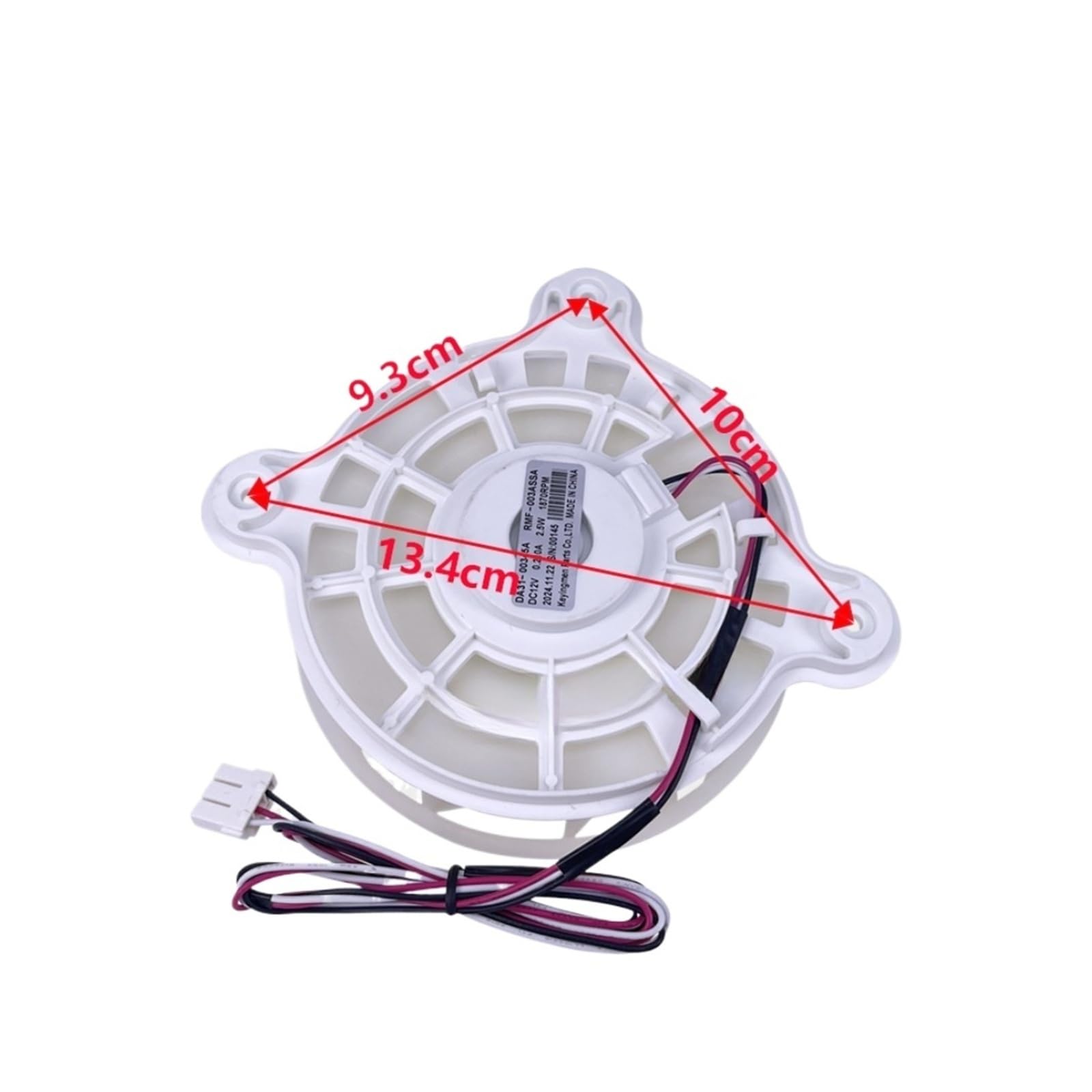 Refrigerator Cooling Fan Fridge Radiator Freezer Parts?Compatible for Samsung?RMF-003ASSA DC12V DA31-00345A