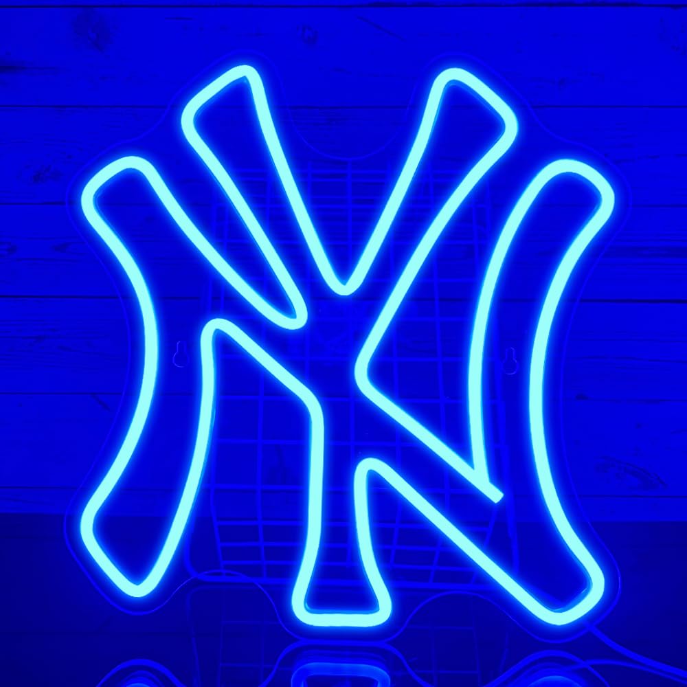 Amazon | 野球ヤンキースネオンサイン、NYネオンサイン、ウォール