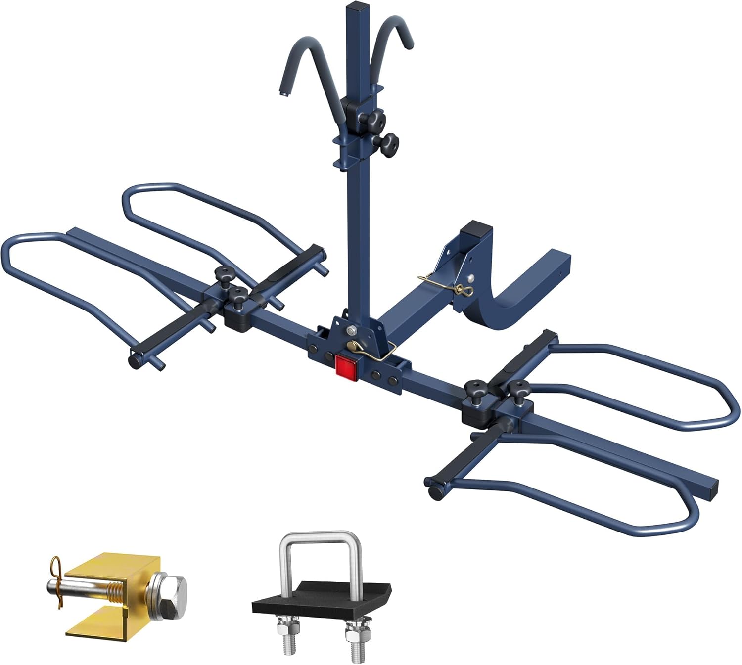 Bike Hitch Rack, Wobble Free Good Tilting Bike Rack, Foldable 2-Bike Rack for Customary, Fats Tire and E-Bike, 2-Bike 180 lbs Capability, Suits 2-inch Receiver
