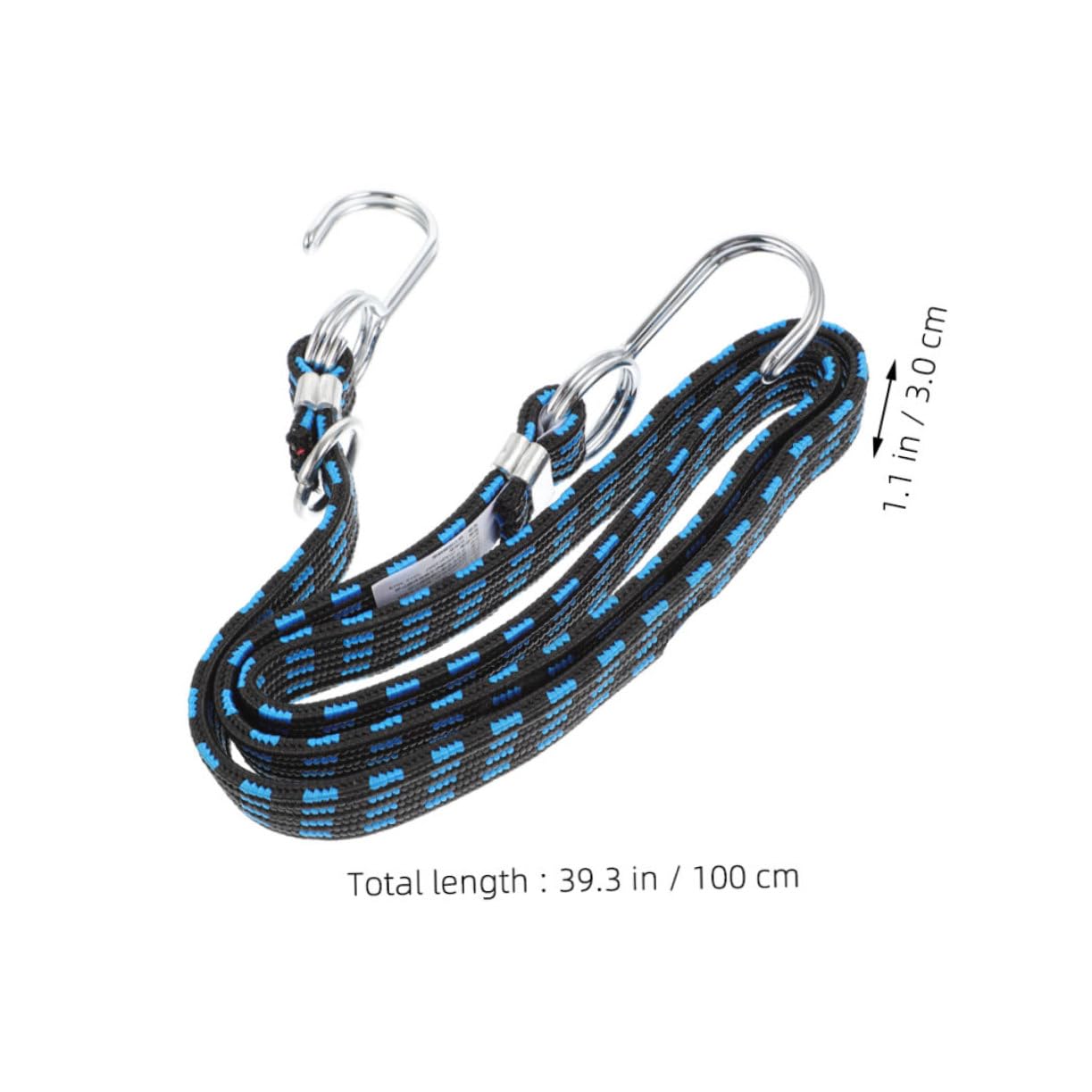 Happyyami Tow Rope Bundling Belt with Sturdy Hook Heavy Duty Tie Down Strap for Towing Portable Lightweight for Emergency Use and Transporting Goods