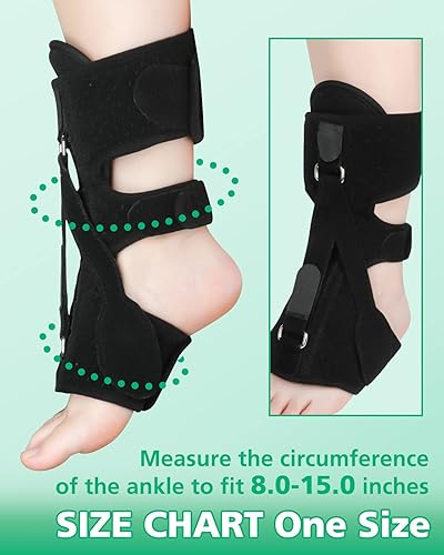 Miniatura 3 de GOANDO Paquete de 2 férula nocturna para fascitis plantar, férula para aliviar la fascitis plantar, ajuste de férula para mujeres y hombres,