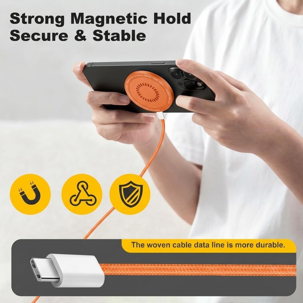 Magnetic Wireless Charging Pad Compatible with MagSafe 3.3Feet image 5