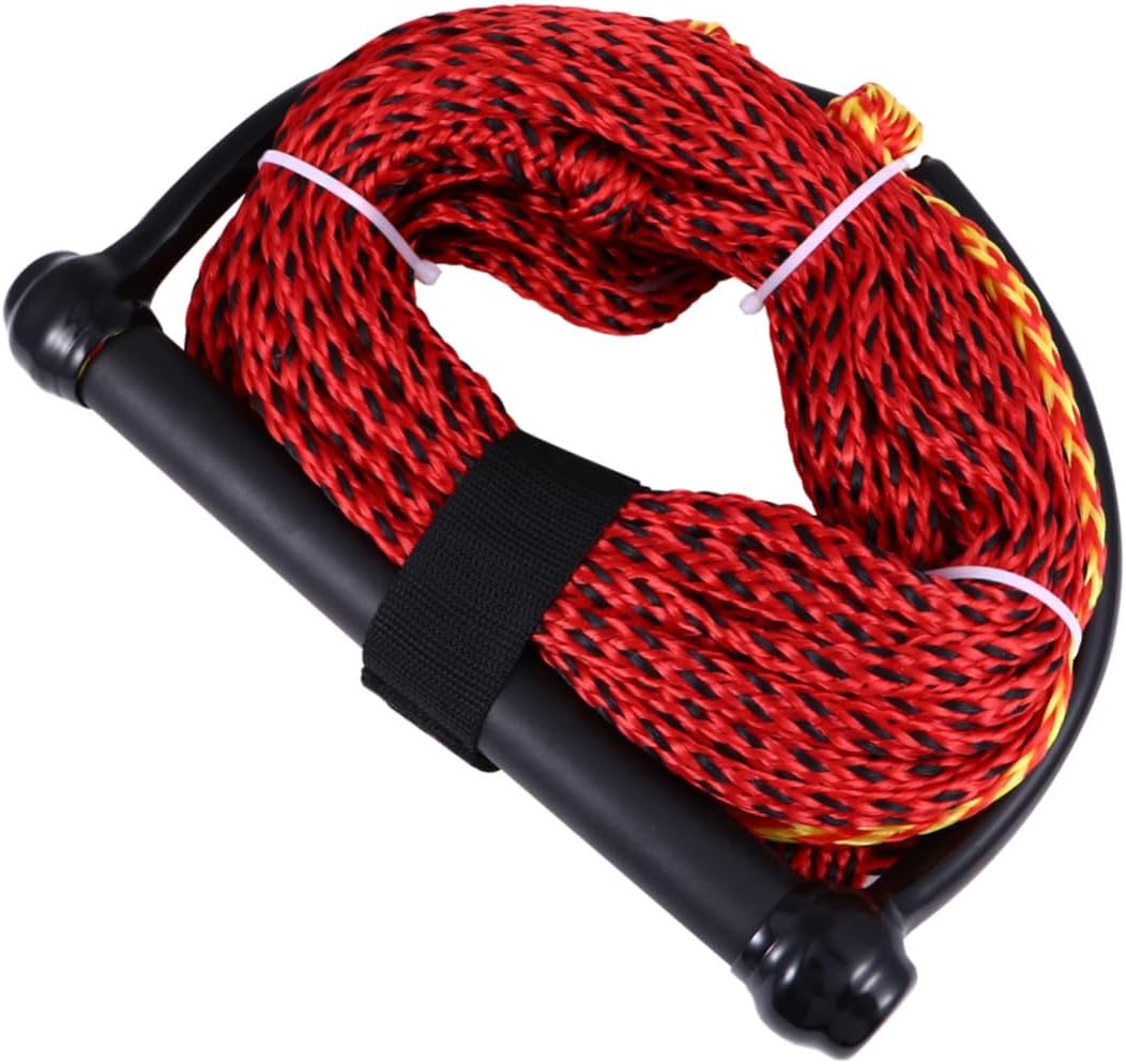 Water Ski Rope with Handle 1-Section Boating Tow Rope for Watersports Tubing Kneeboarding and Wakeboarding Random Color