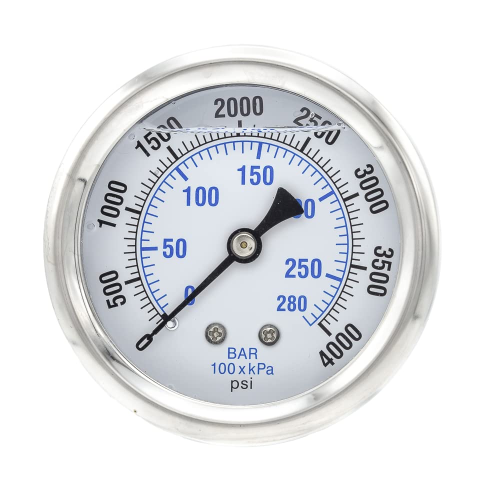 30 in Hg Vac to 30 Psi Range, -1.00% Gauge Accuracy,Compound Gauge, 1/4 in Npt,2041002291