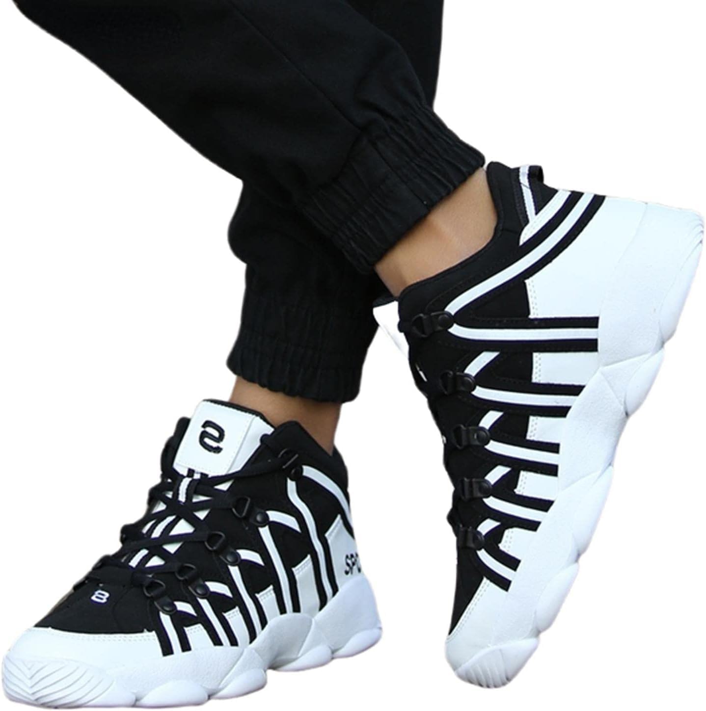 Chaussures de sport baskets de marche légères et plates pour homme