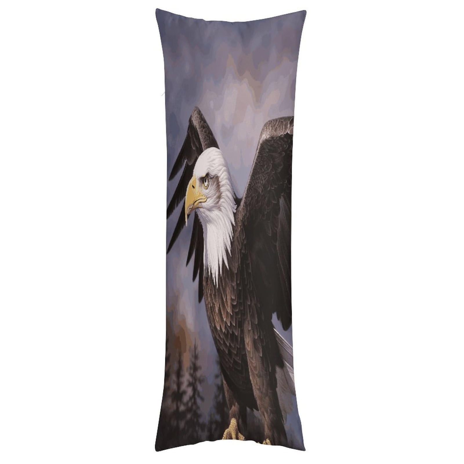 FekiLoot Bald Eagle Throw Pillow Cover Soft Pillowcase with Hidden Zipper Lumbar Decorative Throw Pillow Covers Luxury Cozy Pillows Shams Rectangle Cushion Cases