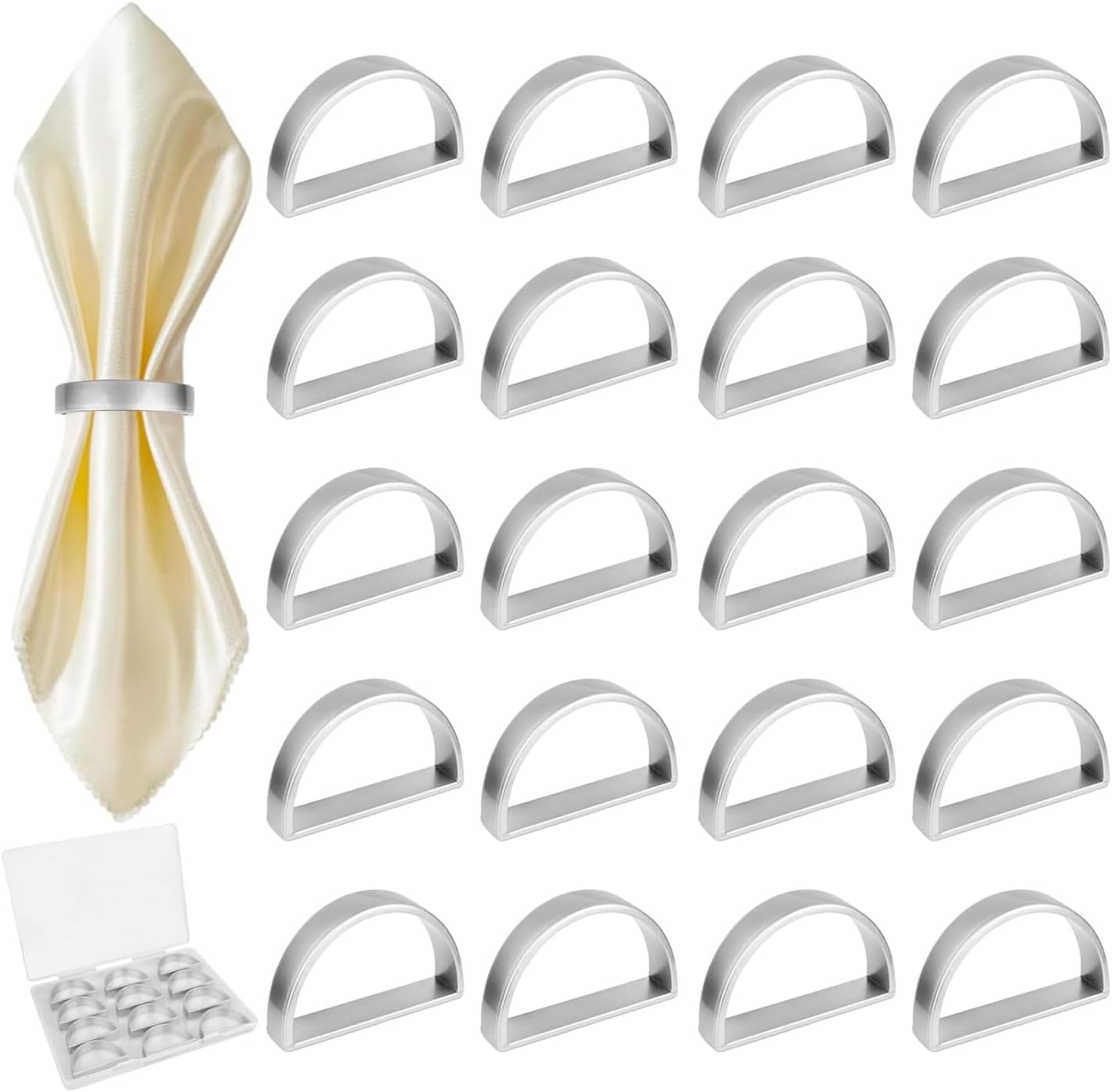 Stainless Steel Napkin Rings Metal Napkin Ring Holders