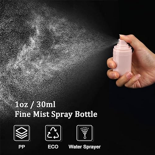 Miniatura 2 de Cosywell Mini botellas de spray de niebla fina aprobadas por la TSA de 1 onza1.0 fl oz, paquete de 3 botellas de spray sin aire a prueba de fugas,