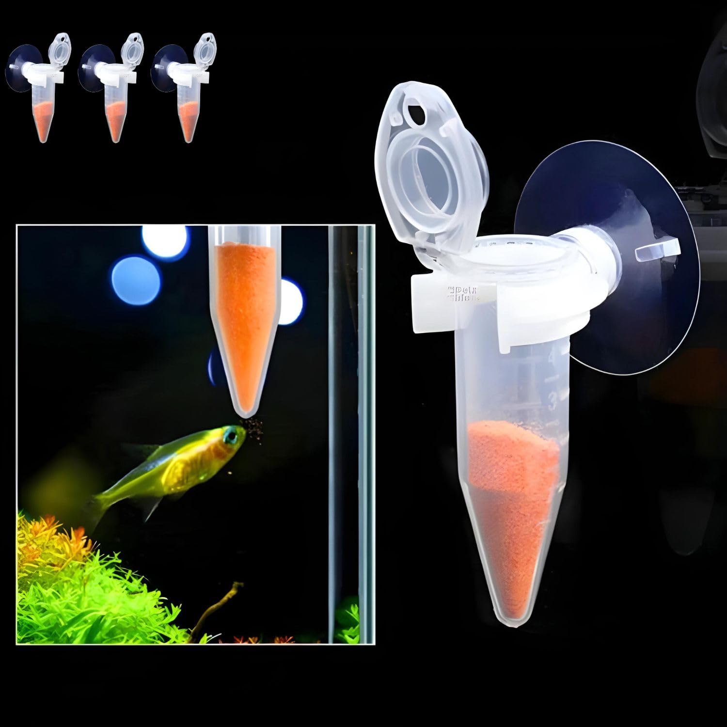 VAYINATO® 3 Pcs Artemia Feeding Tube, Shrimp Larvae Feeder Durable Fish Feeding Feeder Tapered Funnel Feed Cup with Suction Cup by Petzlifeworld (B0D62WTB6Z) Amazon Price History, Amazon Price Tracker
