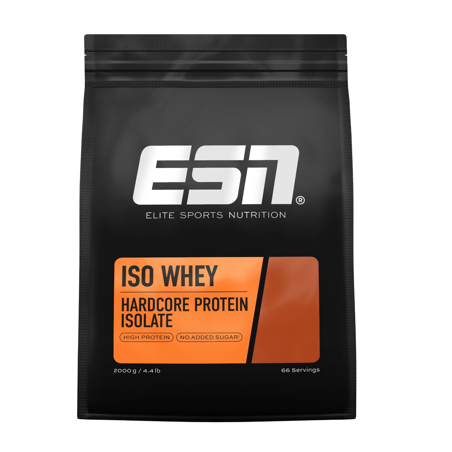 ESN IsoWhey Hardcore Protein Powder, Vanilla (Classic), 2 kg, Fino a 26 g di proteine per porzione, made in Germany