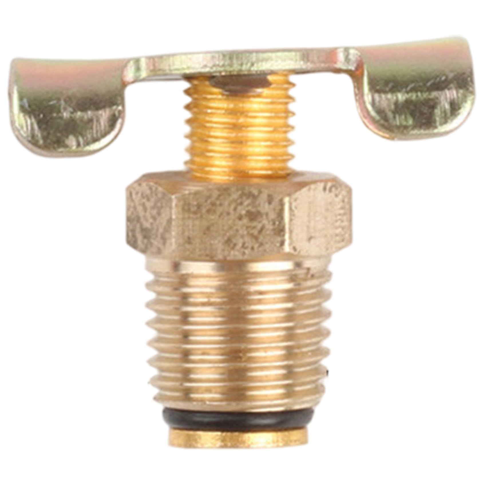 Air Compressor Drain Valve 16mm Brass Air Tank Drain Valve Replacement Part for Compressor, Pneumatic Tools, Radiator, Garage Workshop and Plumbing Use
