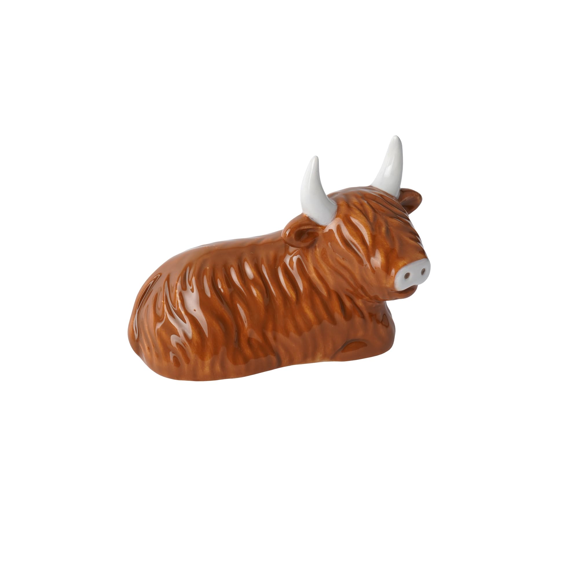 Cgb Giftware Brown | Bramble Farm Highland Cow Ring Holder In Gift Box | Jewellery Holder | Ringer Holder | Bramble Farm | Gb07504