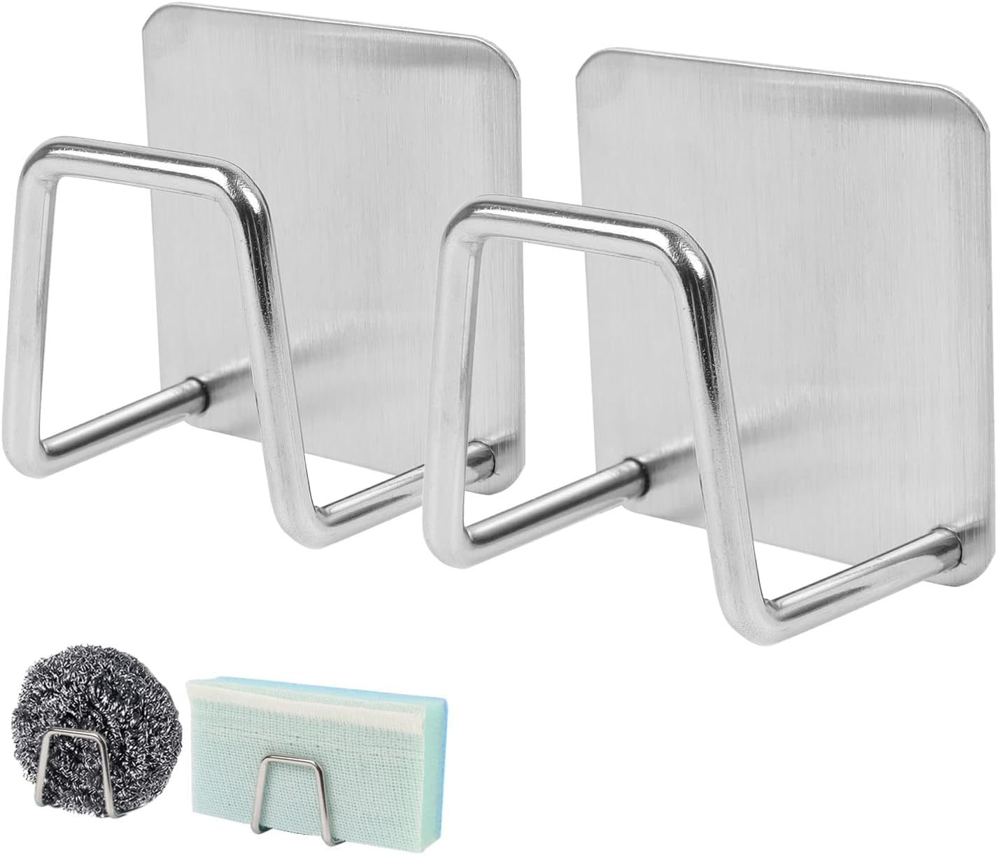 Cannagenix Adhesive Sponge Holder for Kitchen Sink, Stainless Steel Scrubber Hanger Caddy Accessories Storage Rack Stand for Scratch Scrub Dishcloth Dishrag Wool Exfoliate Strainer Stopped (B0CSBMX2X1) Amazon Price History, Amazon Price Tracker