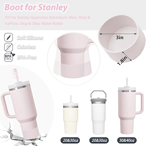Miniatura 93 de Stanley Cup - Juego de accesorios que incluye 6 tapones de silicona a prueba de derrames, 2 tapas de popote para popotes de 0.39 a 0.39 pulgadas, 1