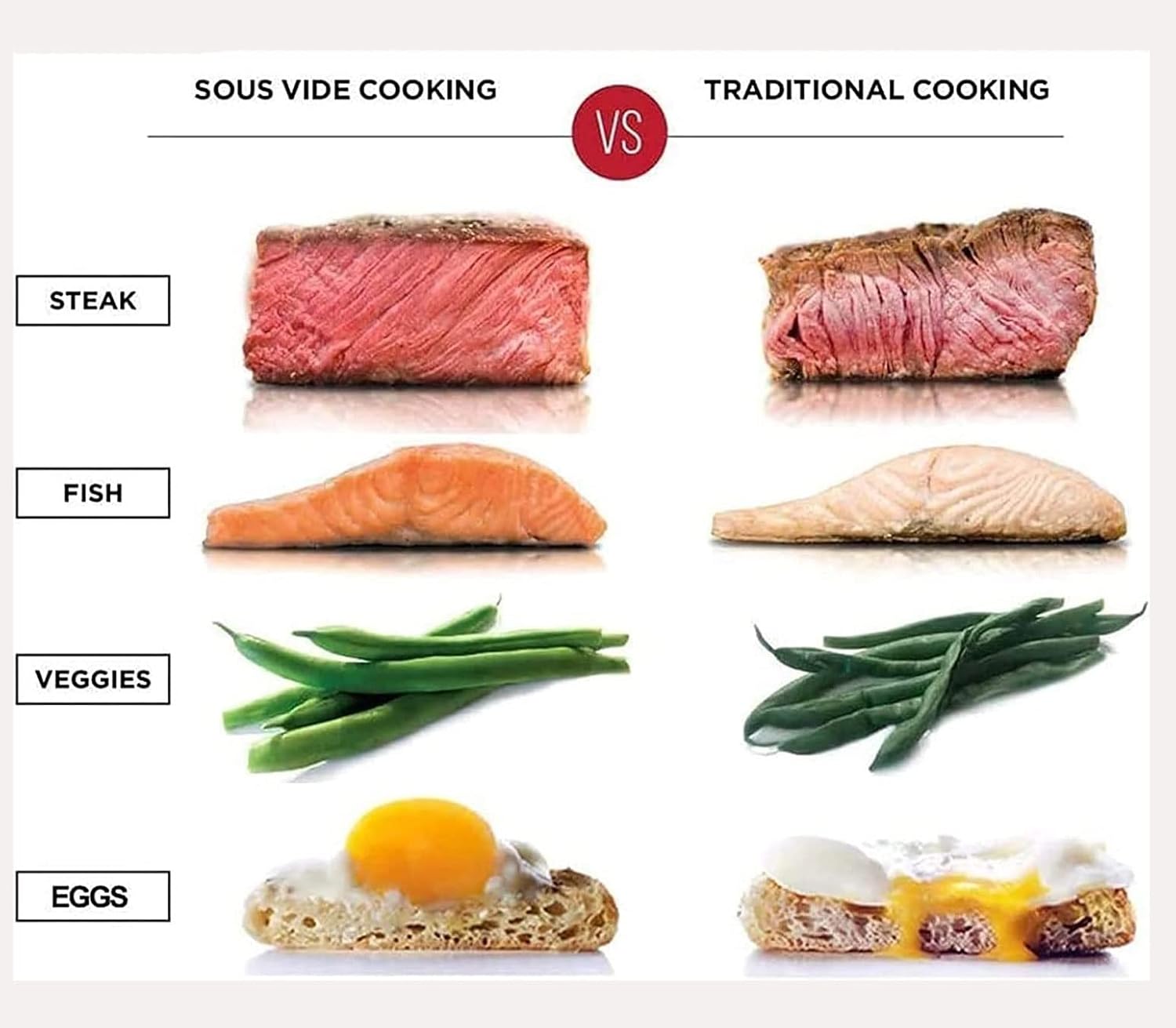 TOEWOE Sous Vide Cooker, Fast-Heating Sous Vide Machine, IPX7 Waterproof Precision Immersion Circulator with Digital Timer & Temperature Control for Kitchen Cooking