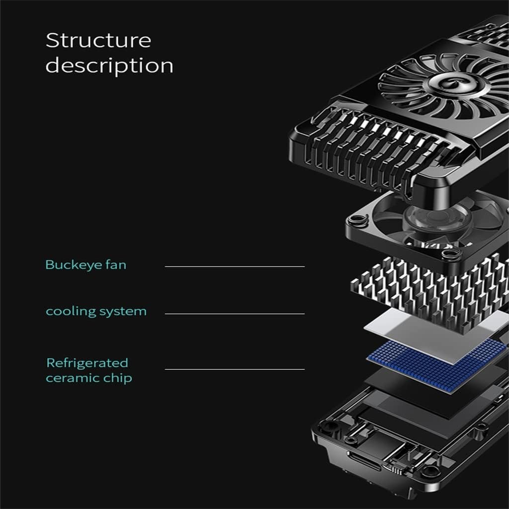 lukeo portable smart phone cooler gamer mobile phone fan cooling pad universal cell smartphone cooler with fan game cooling color e size 1