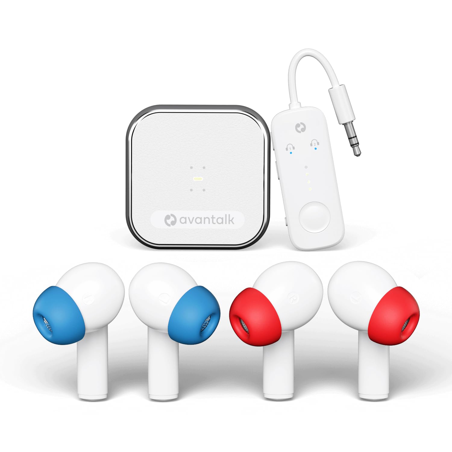 Avantalk Sky Infinity NC Auracast Wireless Bluetooth Earbuds - Long Battery Life Noise Cancelling Headphones with aptX Adaptive, Dual Pair for