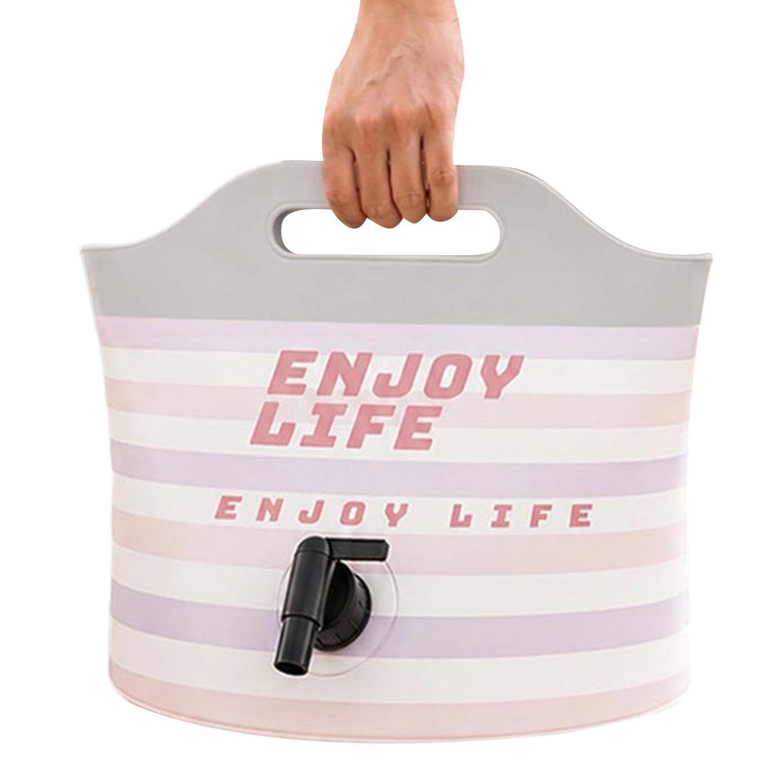 Bolsas de agua de 10 L a prueba de fugas para almacenamiento al aire libre con grifo, ideal para senderismo, pesca, canotaje, viajes, deportes de coche y mochileros