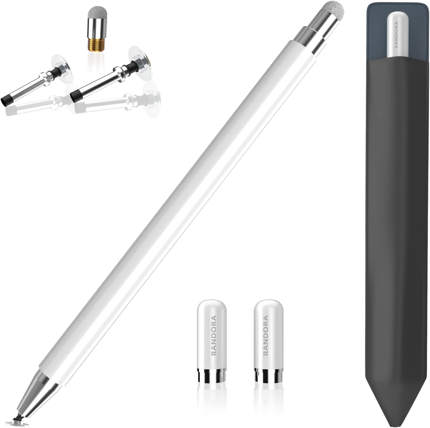 Stylus Pen for Touch Screen Stylus Pen for Ipad 2018-2023 Capacitive Pencil Universal Compatible with iPhone, Pro Air Android Microsoft surface tablet High Precision pen With Carry Case