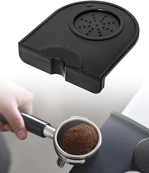 Kahve Espresso Tamper Tamping Mat, Plastik, D z Taban Silikon Tekli