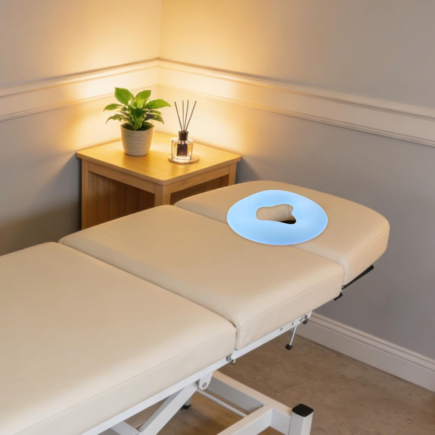 Face Cushion for Massage | Prone Pillow Massage Headrest | Ergonomic Face Cradle Cushion | Spa Table Facial Support for Salons, Home, Office