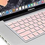 GMYLE Baby Pink Silicone Keyboard Cover Skin for Macbook Air Pro 13 15 15 Pro Retina 17 US model