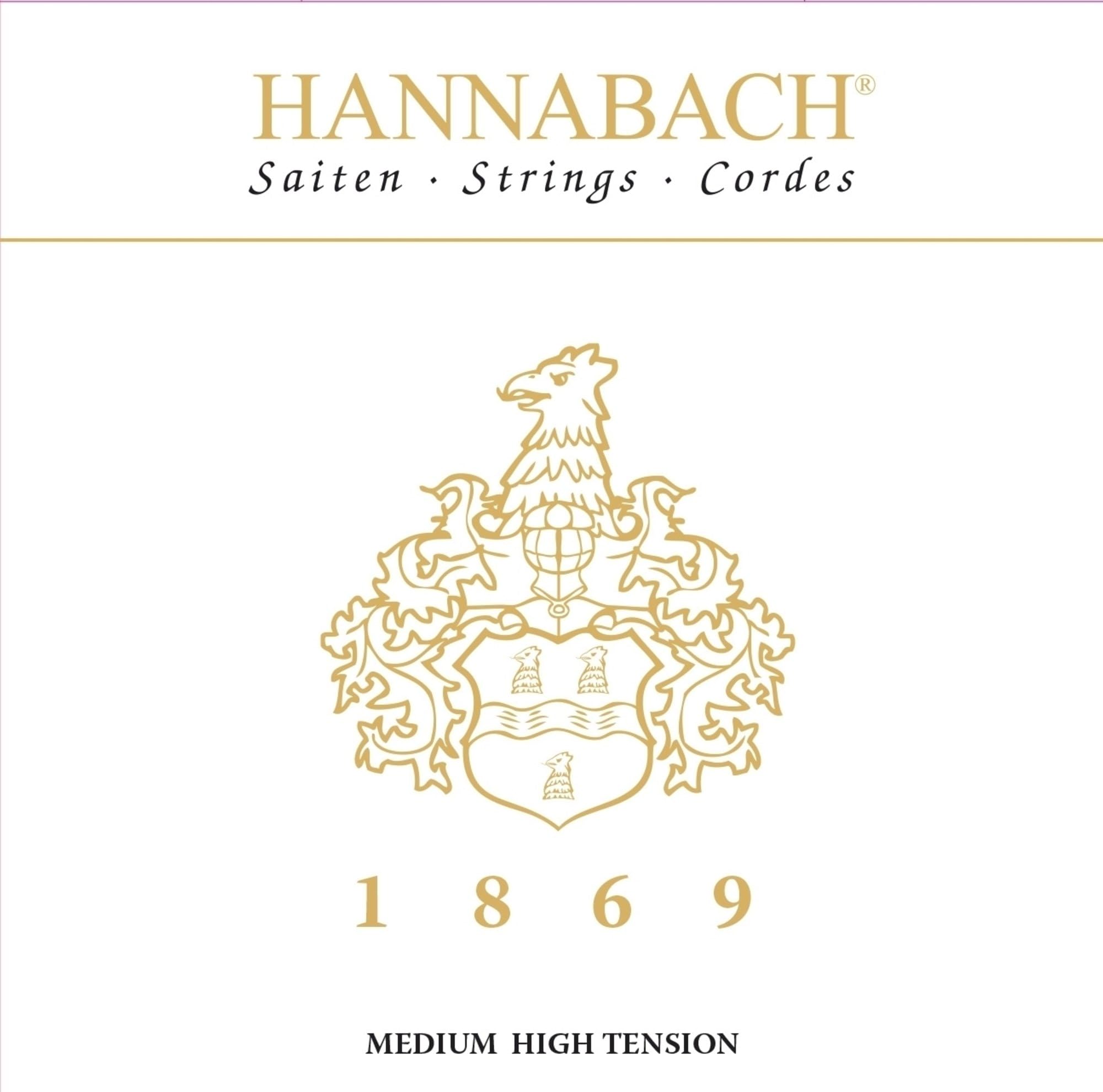 Hannabach 652787 Klassikgitarre-Saite Satz Serie 1869 Carbon/Gold MHT-1869MHT