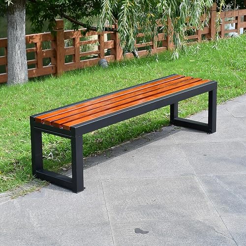Banc de jardin extérieur pour porche et arrière-cour assise en métal 100cm