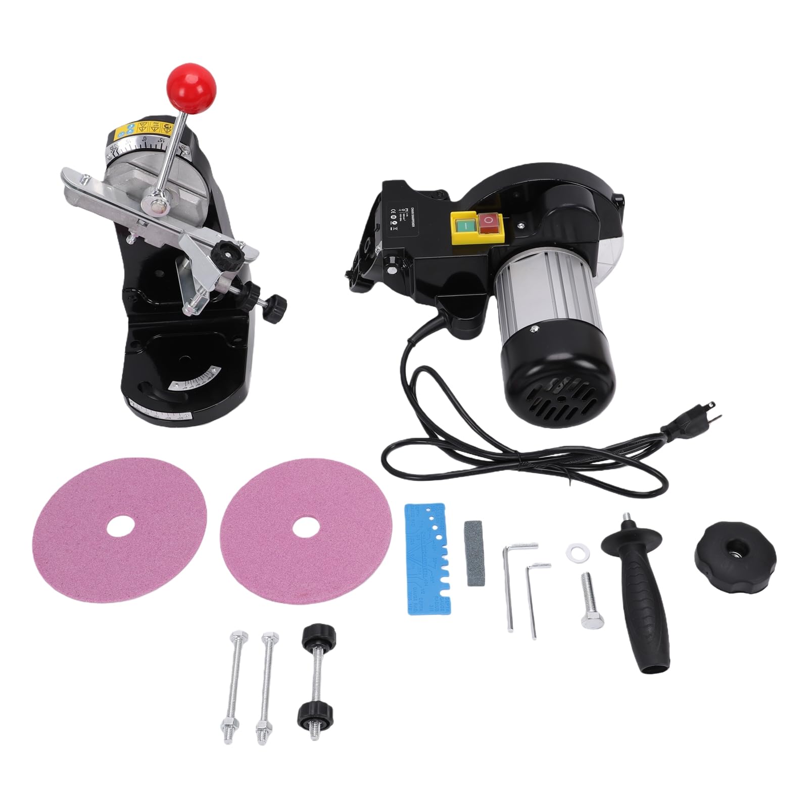 Fafeicy Affilatrice per Motosega da Banco, Smerigliatrice Elettrica da 230 W 3000 Giri/min (Spina europea)