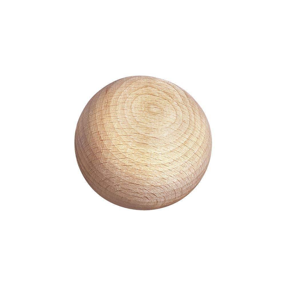 Rayher 6119300 Raw Wood Balls, Undrilled, 60 mm Diameter
