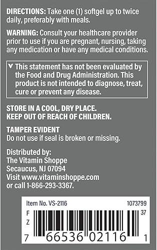 Miniatura 3 de The Vitamin Shoppe Extracto de Saw Palmetto 160mg, Suplemento para (300 cápsulas blandas)