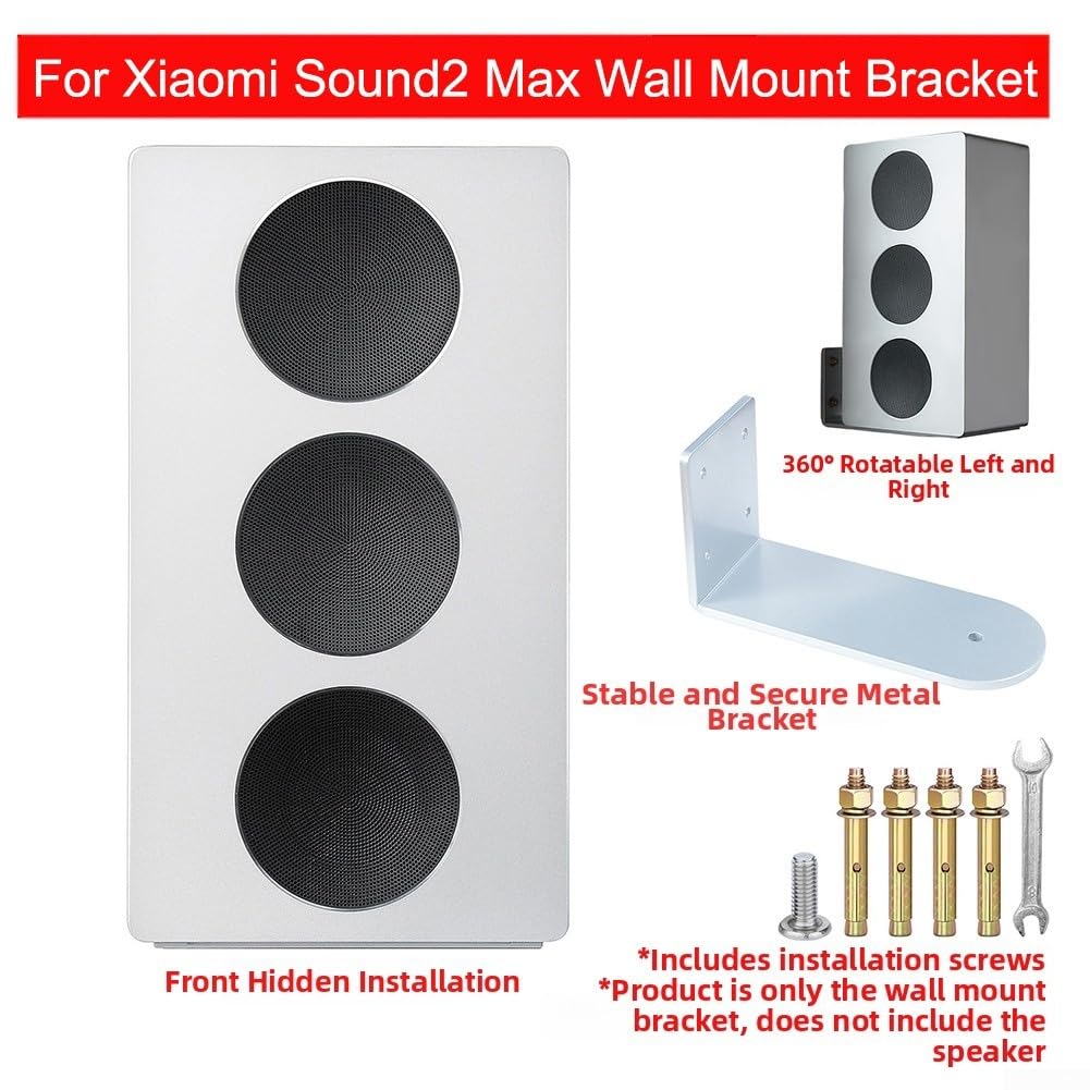 Staffa in metallo compatta da 19,5 cm per Xiaomi Sound 2 Max Wall Fix