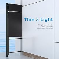 Vista 7 de GreenForest - Escritorio plegable para computadora, no requiere montaje, Negro