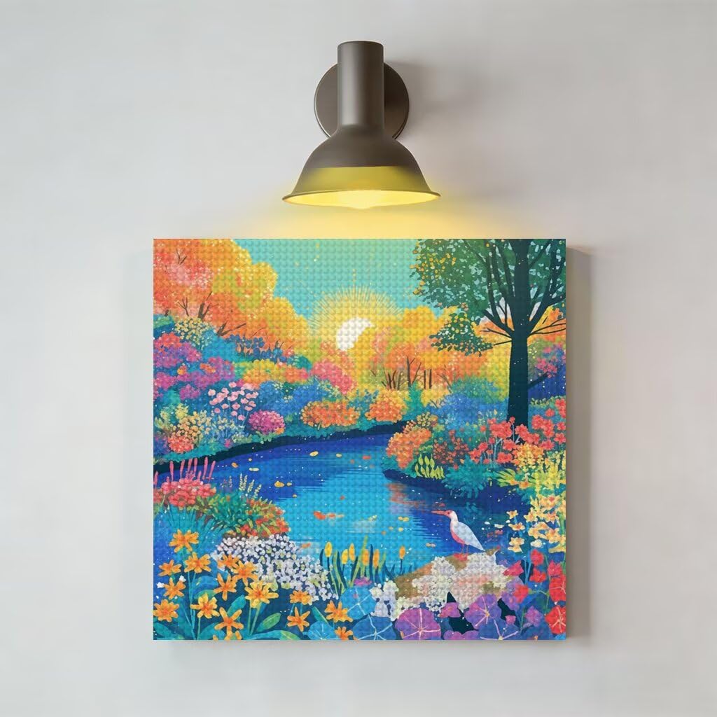 Jesienne zestawy artystyczne z diamentami dla dorosłych, 61 x 81 cm, mały obraz diamentowy, las, płótno, kryształ, sztuka i rękodzieło, zestawy hobbystyczne, 5D, obrazy do dekoracji ścian domu