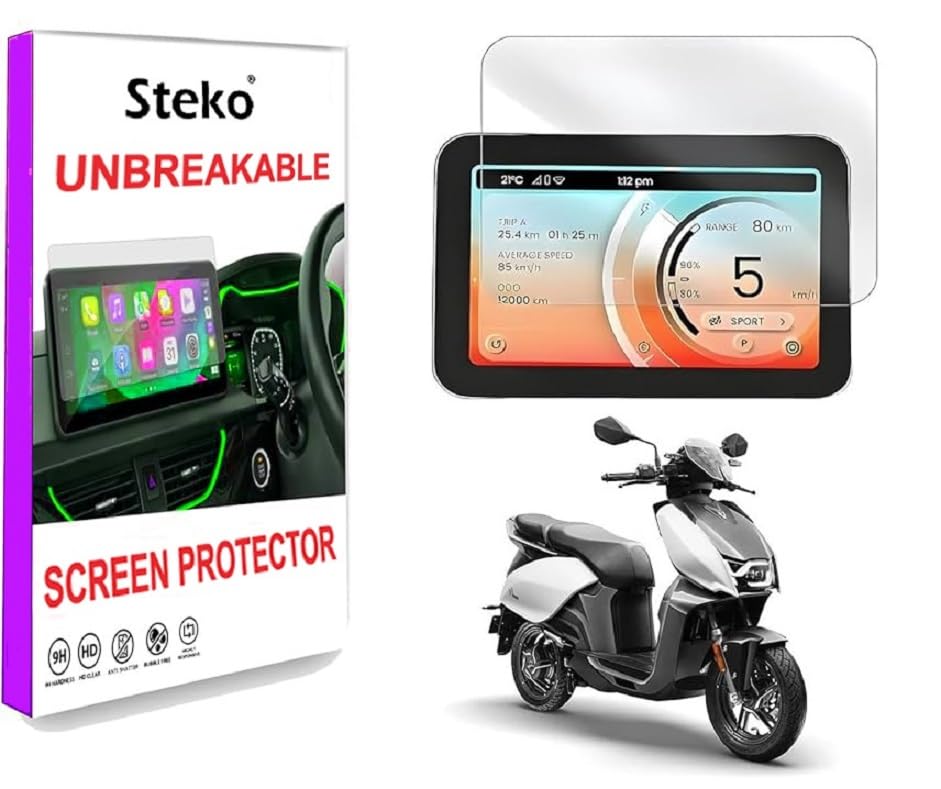 Steko Premium Flexible 9H Screen Protector Compatible With Vida V1 Pro Electric Scooter (7 Inch) Anti Fingerprint, HD Clear, Anti Scratch & Unbreakable (B0D93P3GPY) Amazon Price History, Amazon Price Tracker