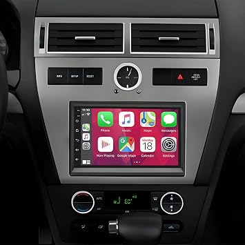PHEZEN 7 inch Touchscreen Car Stereo Fit for Mercury Milan 2006 2007 2008 2009, Android 13 Double Din Car Radio with Carplay & Android Auto in-Dash Navigation BT Mirror Link WiFi Backup Camera 2+32G