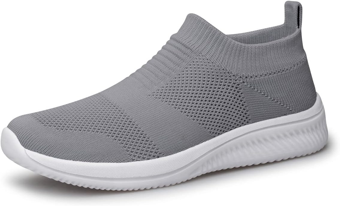 FitVille Slip-on Sneakers Extra Breed Lichtgewicht Herenschoenen Ademende Trainers Wandelschoenen Zwart EU 50 breed