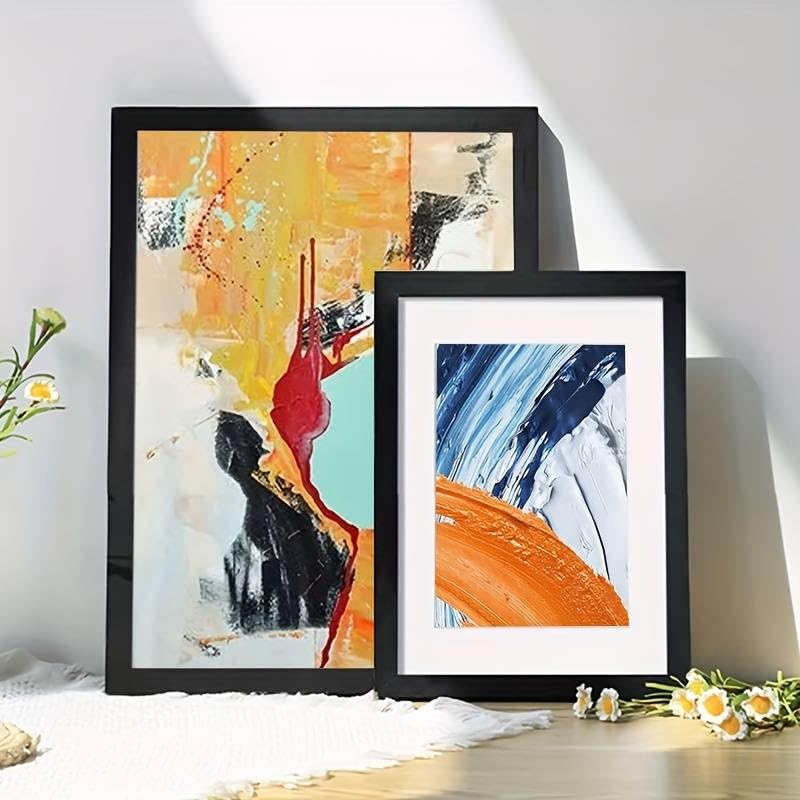 Picture Frames Wooden Black 30 x 13 Inch 76cm x 33cm Picture Frame Poster Frame Hanging Landscape Portrait - In Multiple Colours (Black)