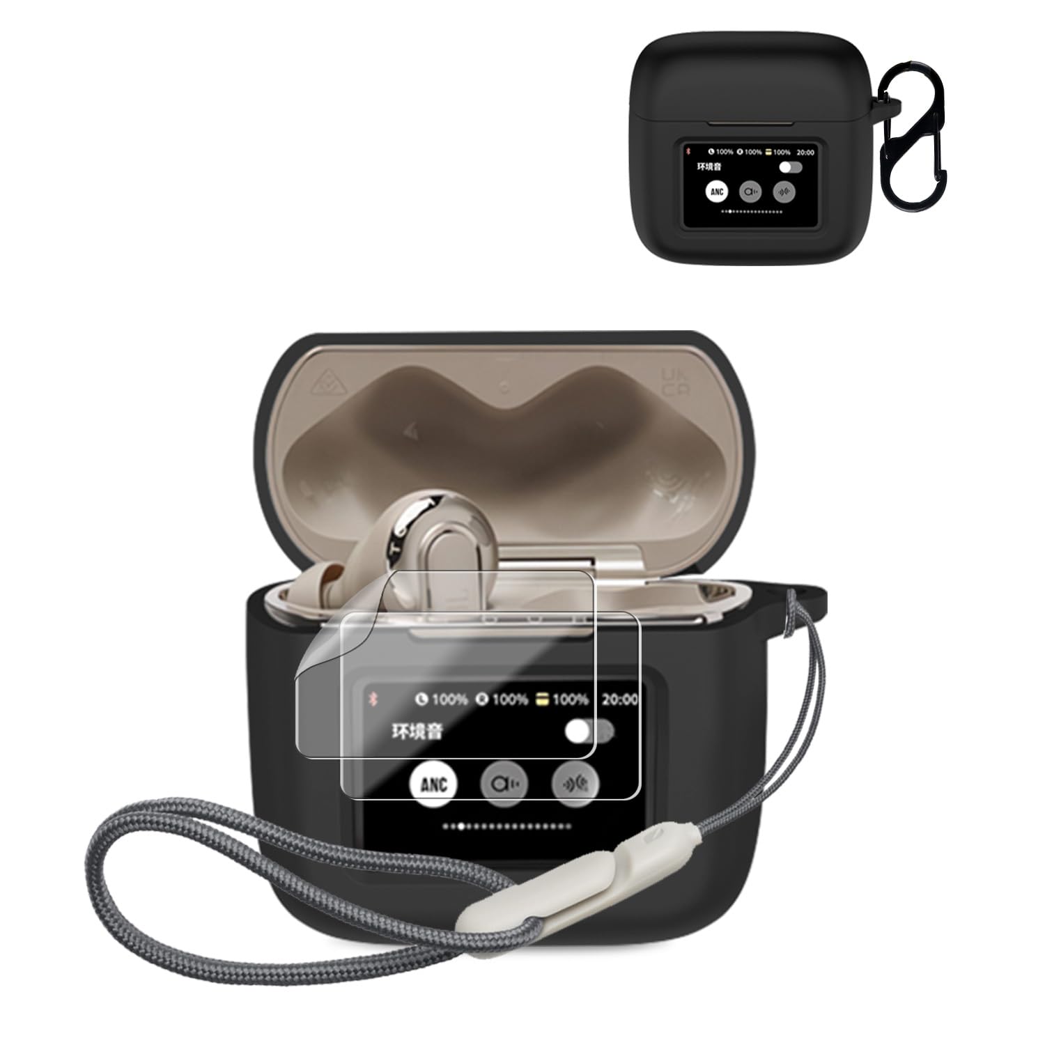 Amazon | 対応 For JBL TOUR PRO 3 ケース カバー+2枚フィルム