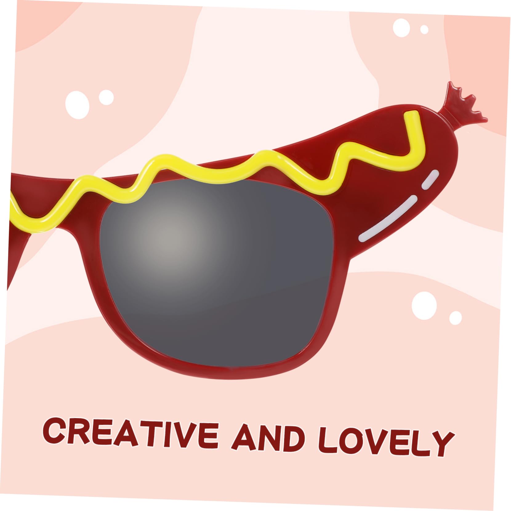 Garneck 3pcs Masquerade Party Hot Dog Glasses Stylish Eyeglasses for Makeup and Dance Events