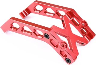 GTBRacing CNC Aluminum Wing Mount Set for 1/8 RC Car TLR Losi 8ight-XE 4WD Racing Upgrade Parts (Red)