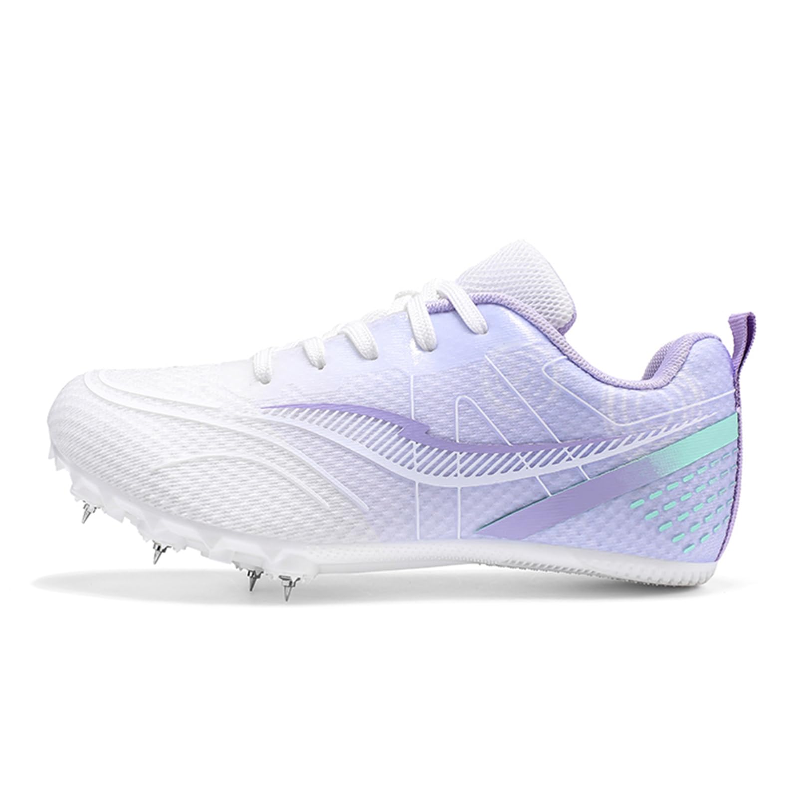 Zapatillas De Atletismo Mujer Transpirables para Carreras De Pista Y Campo Zapatillas De Salto Zapatillas Deportivas con Clavos para Sprint