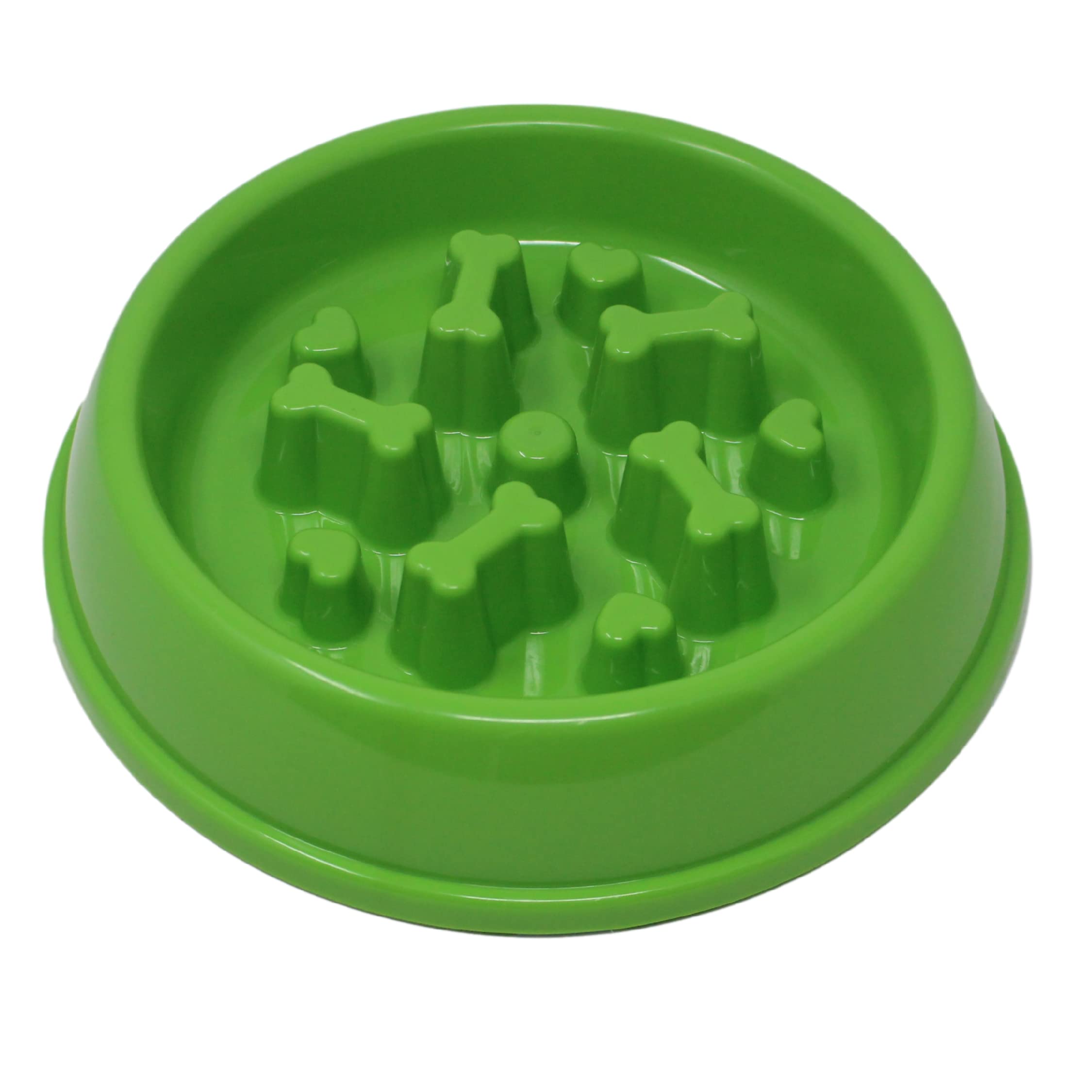 Smart ChoiceSlow Pet Dog Puppy Feeder 9" Bowl Anti-Skid Base (Blue)