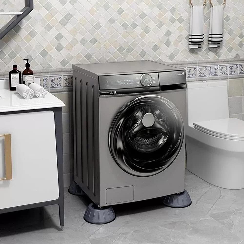 Tampon à Pied Anti-Vibration Universel pour Lave-Linge et Sèche-Linge - Pack de 4, Réduction du Bruit et Stabilité - Image détaillée