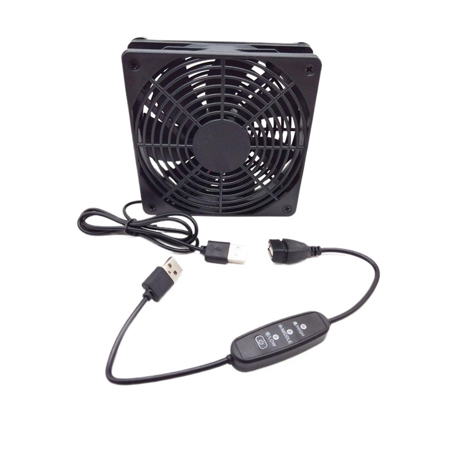 Ventilateur de routeur silencieux 120 mm double pour boîtier TV et modem 5V